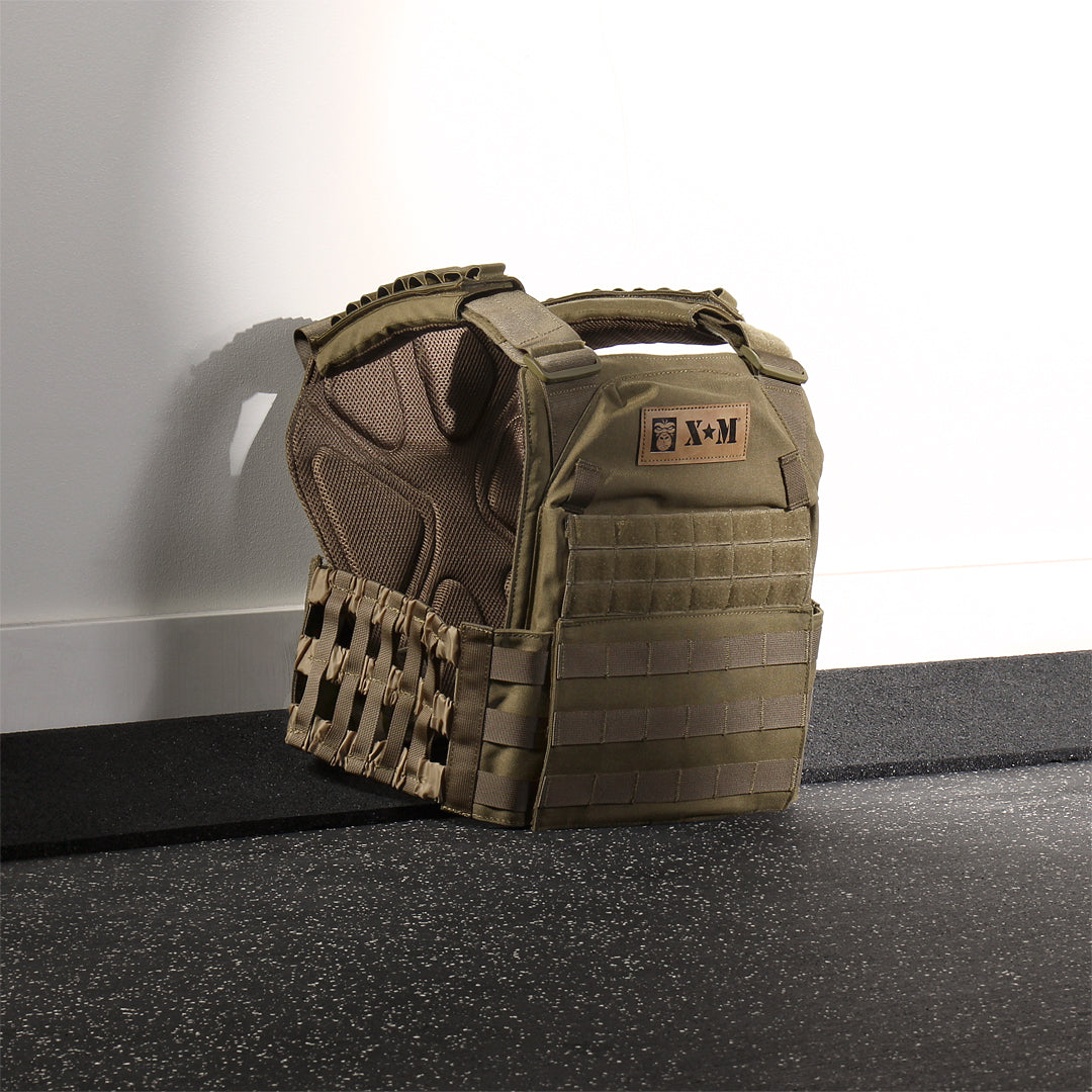 XM FITNESS Tactical Weighted Vest - 20lbs Strength & Conditioning Canada.
