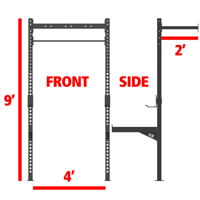 XM Fitness 4-2 Wall Mount Rig V2 Strength Machines Canada.